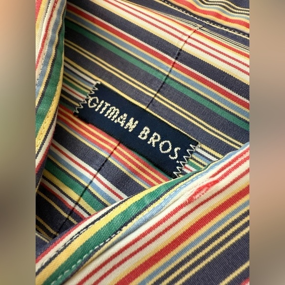 Vintage Gitman Bros USA Made Collared Button Down Shirt 100% Cotton Sz Large - Picture 2 of 13